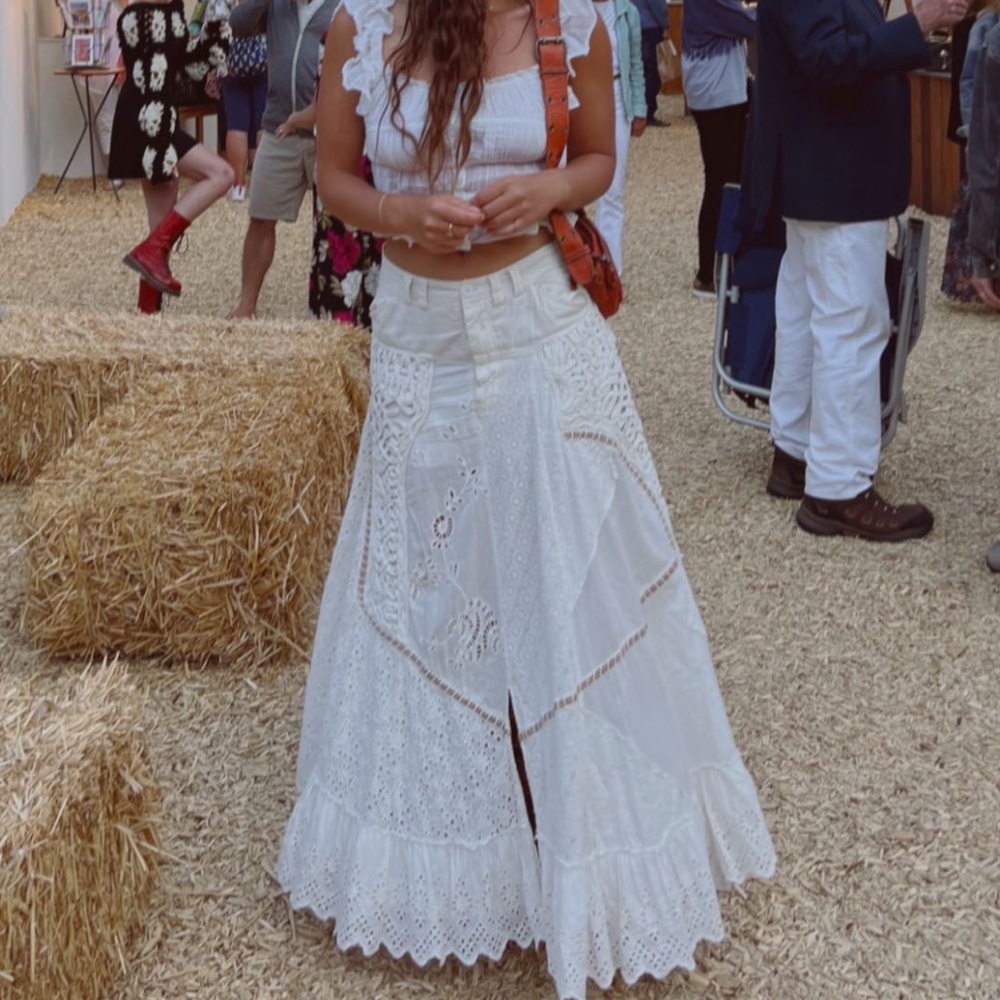 Free People Night Fall Maxi Skirt
